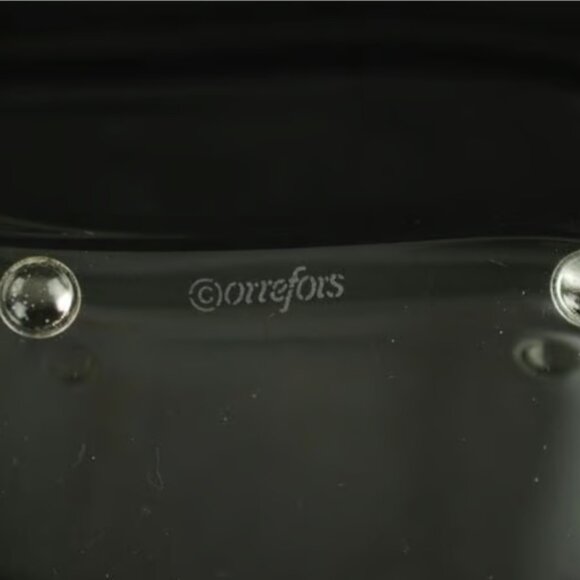 Orrefors Skai Crystal Drop Bowl by Martti Rytkonen - Picture 3 of 6